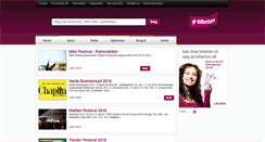 Desktop Screenshot of billetten.dk